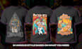 draw unique anime military dark skull t shirt design