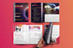 design brochure, company profile, annual report, proposal, booklet, whitepaper