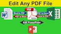 format and convert PDF to word, excel, and powerpoint