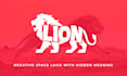 design a creative negative space logo with hidden meaning