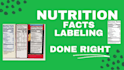 create a nutrition facts panel for your label