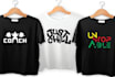 design bulk custom typography and phrase t shirts