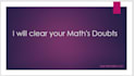 clear your mathematics doubts