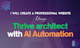build a professional website using thrive architect with ai automation