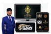 design king lion, lioness logo