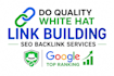 do quality white hat link building SEO backlink services for top google ranking