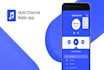 make multi channel radio streaming android and ios app
