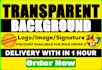 make transparent logo, png or white background right now