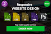 create a responsive and elegant html and css website