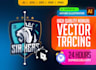 retrace logo to vector, convert png to vector, vectorize image, vector tracing