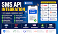 integrate twilio, vonage, messagebird, plivo SMS API into your website