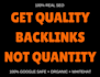 create high quality manual backlinks