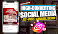 design high converting facebook ad creative and instagram post