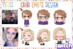 create and design twitch emotes and overlay