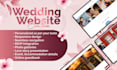 create a personalised wedding website for invitation, rsvp