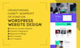 create crowdfunding, charity, nonprofit or donation website