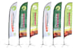 design professional tear drop flag, feather flag, in 3 hours