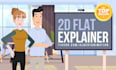 create custom modern 2d animated explainer videos