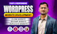 create, design, develop and redesign your wordpress website