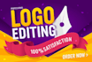 update, modify or edit your logo design