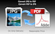 convert jpg to pdf, pdf to jpg within few hours