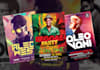 dj,hip hop,music concert and event party flyer and poster