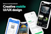 create a unique mobile app UI UX design