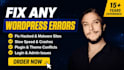 fix wordpress errors and problems
