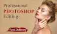 do pro photoshop editing and retouching with quick delivery
