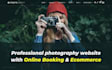 make photography, video and drone website with online booking