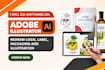 do anything on adobe illustrator, redraw logo, label, packaging and illustration