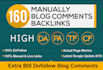 do 400 niche relevant blog comment contextual dofollow backlinks
