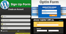create signup form pop up optin page  with autoresponder