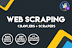 scrape and crawl websites for data