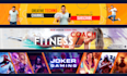 design professional youtube banner channel art