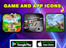 design unique app icon or game icon or logo for playstore