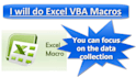 make excel vba macros and do web scraping