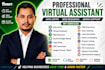 do data entry, web research, excel, and virtual assistant tasks