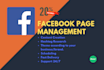 be your facebook page manager to enagage your fans and posts