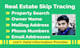 provide accurate real estate skip tracing for investors and agents