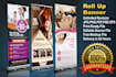 do outstanding roll up banner design in 24 hours