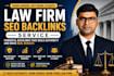 create 100 law firm or lawyer seo backlinks