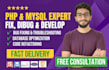 fix, debug, and develop PHP, mysql, javascript, HTML, CSS code