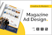 design magazine ad, flyer for real estate agents