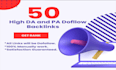 create 50 high quality seo backlinks with link building