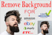 background removal 10 images within 2 hours