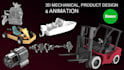 create 3d product design and animation
