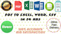 convert pdf to excel