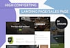 create responsive wordpress landing page, elementor landing page