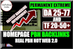 100 permanent high da homepage pbn backlinks